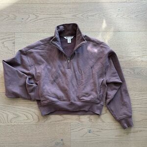 Athleta Forever Fleece 1/2 Zip High Hip Sweatshirt | XS